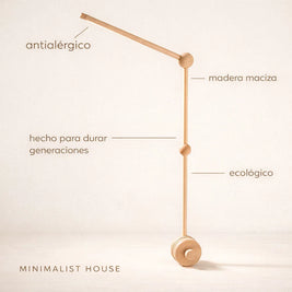 Móvil para Cuna de Madera Natural - Minimalist House Shop