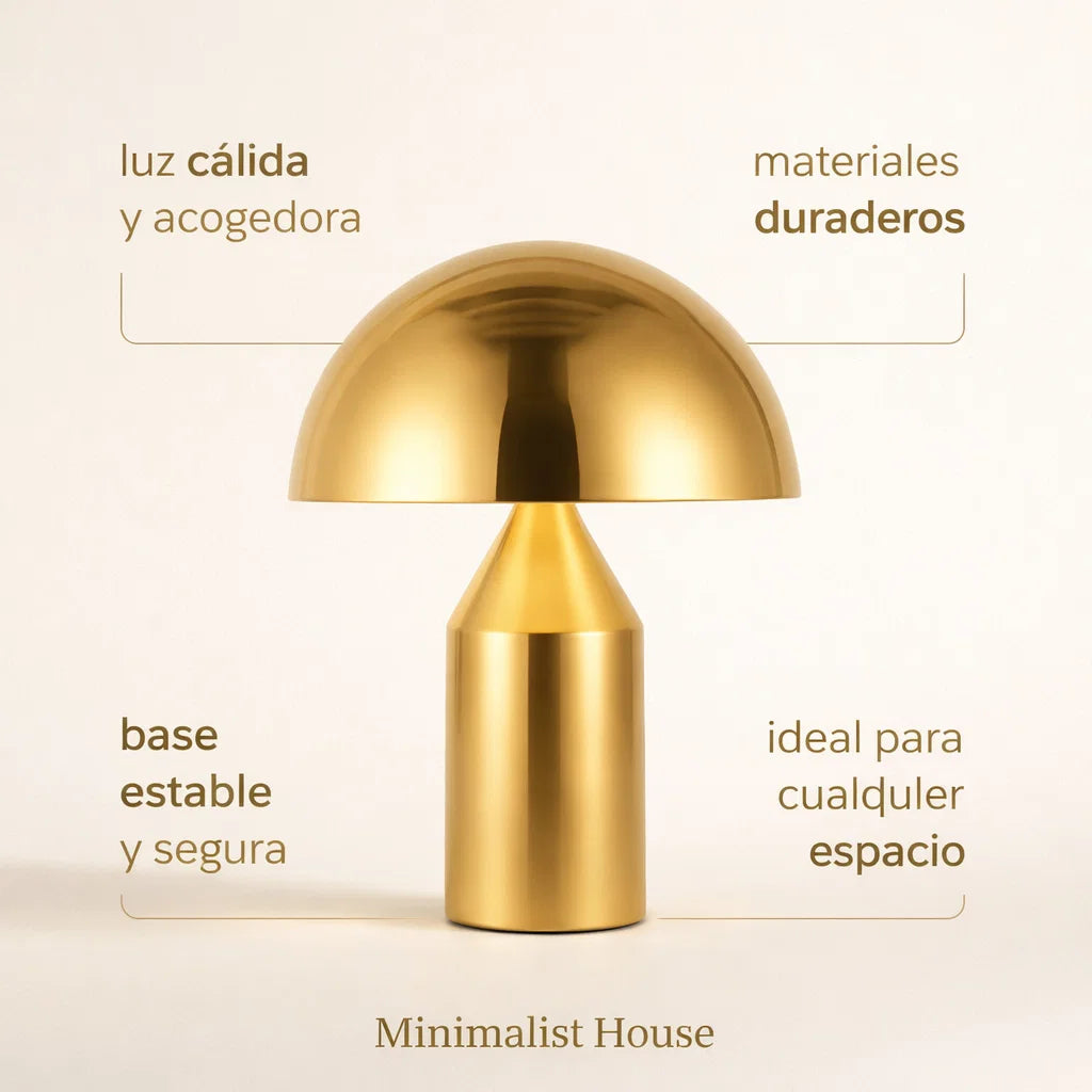 Lámpara Touch Mushroom - Minimalist House Shop