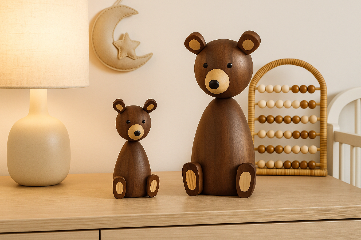 Escultura de Madera Osito - Minimalist House Shop