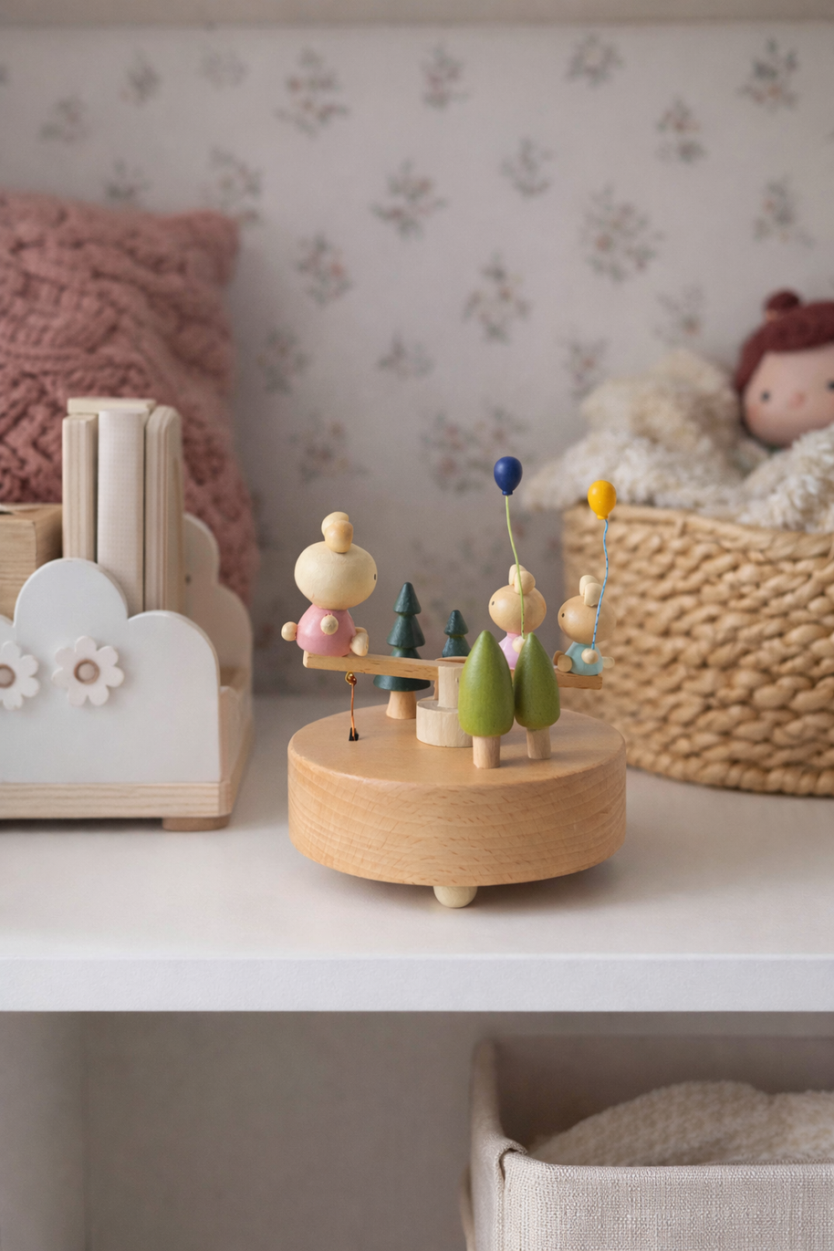 Carrusel Musical de Madera – Parque Encantado - Minimalist House Shop