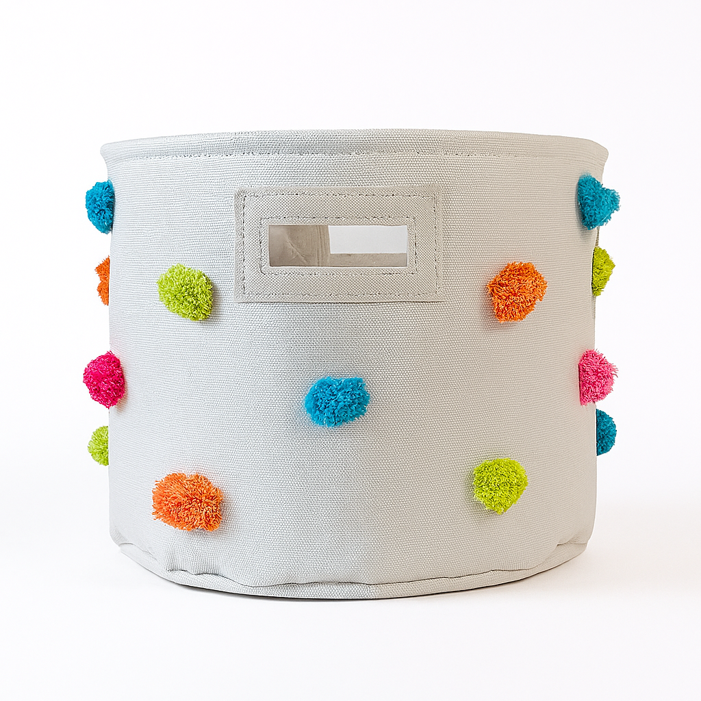 Cesta Organizadora Canvas de Algodón – Bebé