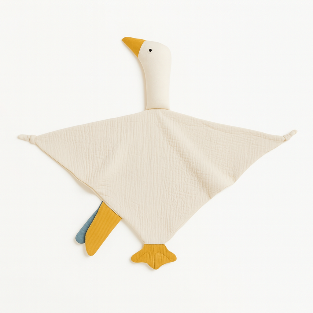 Toalla Naninha Calmante de Diseño Animado – Ganso - Minimalist House Shop
