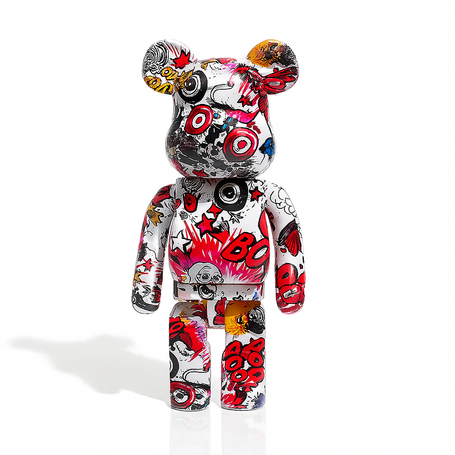 Estatuilla Decorativa Oso Graffiti - Minimalist House Shop