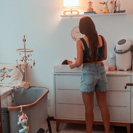 Alfombra infantil da coleção Homebaby, da Minimalist House Shop, com cores suaves e design lúdico para ambientes infantis.