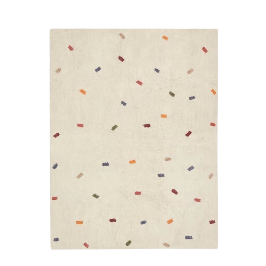 Alfombra infantil da coleção Homebaby da Minimalist House Shop, com design colorido e confortável para quartos de crianças.