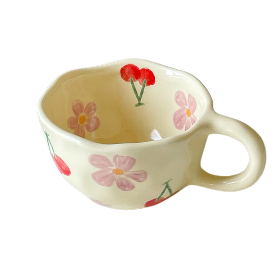 Taza de Cerámica – Flor de Cerezo - Minimalist House Shop