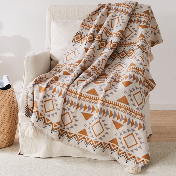 Manta a Cuadros Bohemia – Macia y Confortable - Minimalist House Shop