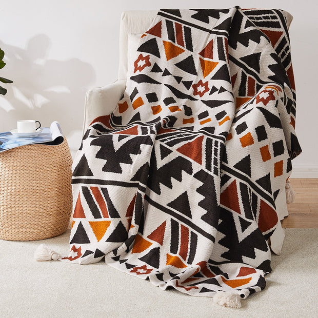 Manta a Cuadros Bohemia – Macia y Confortable - Minimalist House Shop