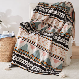 Manta a Cuadros Bohemia – Macia y Confortable