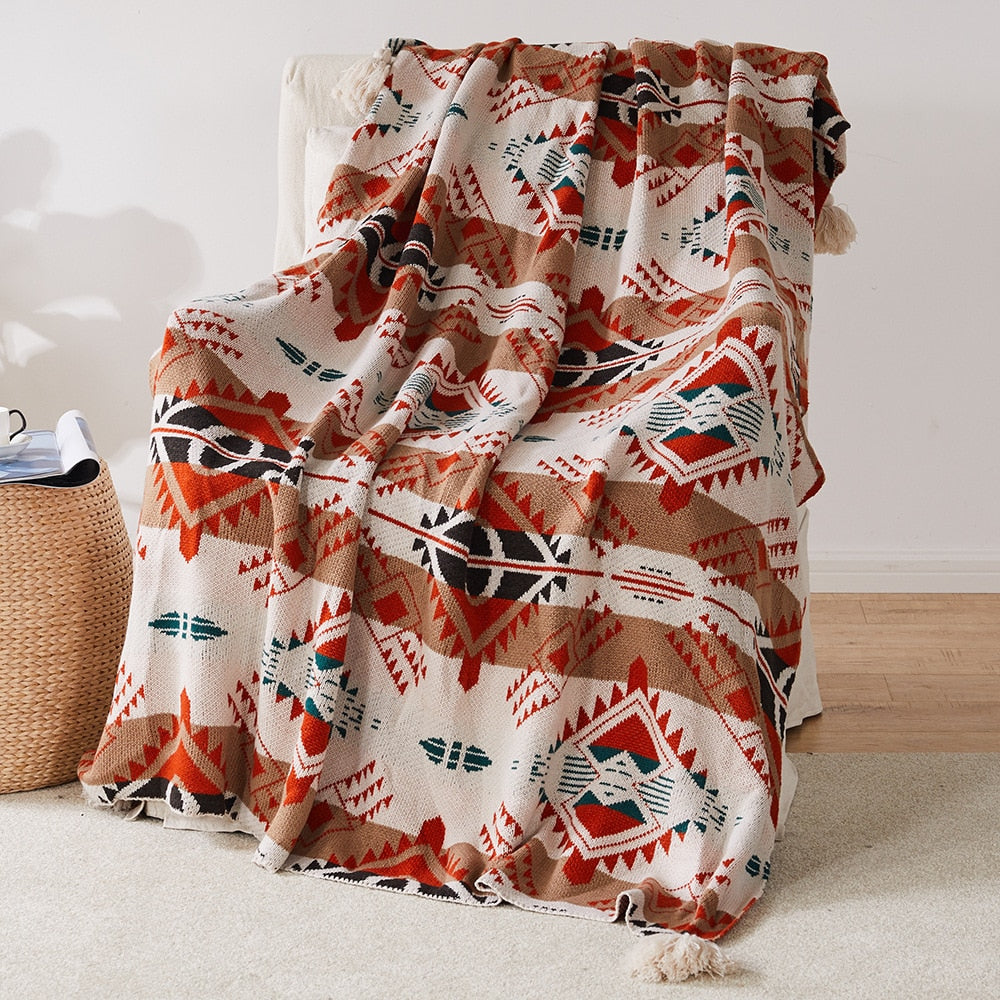 Manta a Cuadros Bohemia – Macia y Confortable - Minimalist House Shop