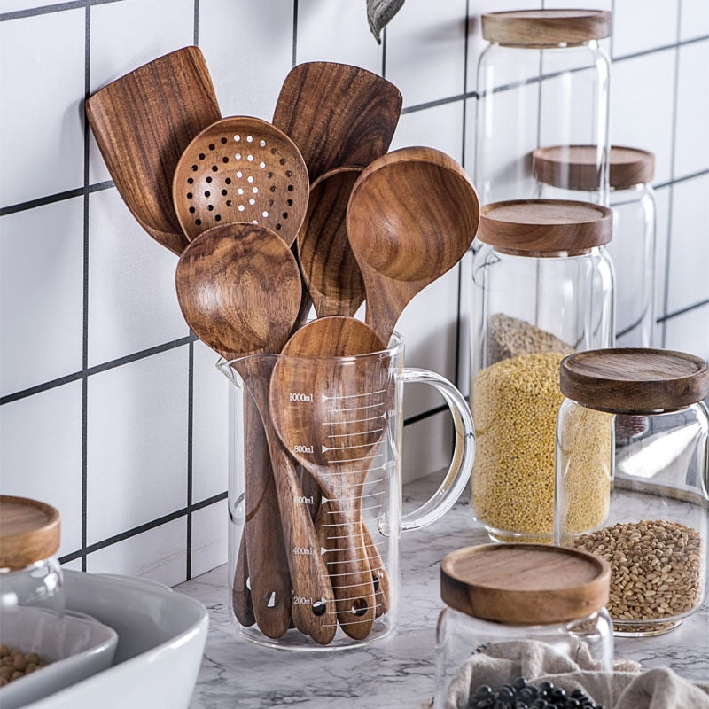 Juego de Utensilios de Cocina Tailandés – 7 piezas - Minimalist House Shop