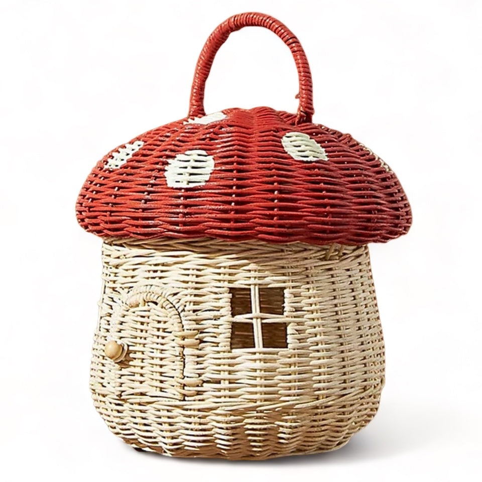 Cesta Organizadora – Hongo Rojo - Minimalist House Shop