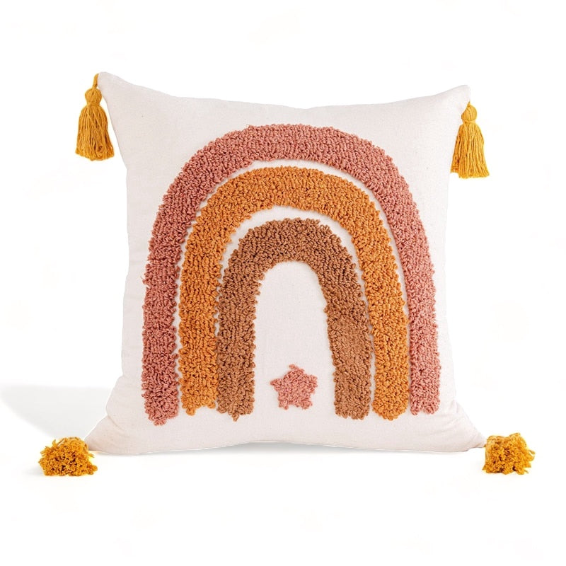 Funda de Cojín – Bohemia Rainbow Kids - Minimalist House Shop