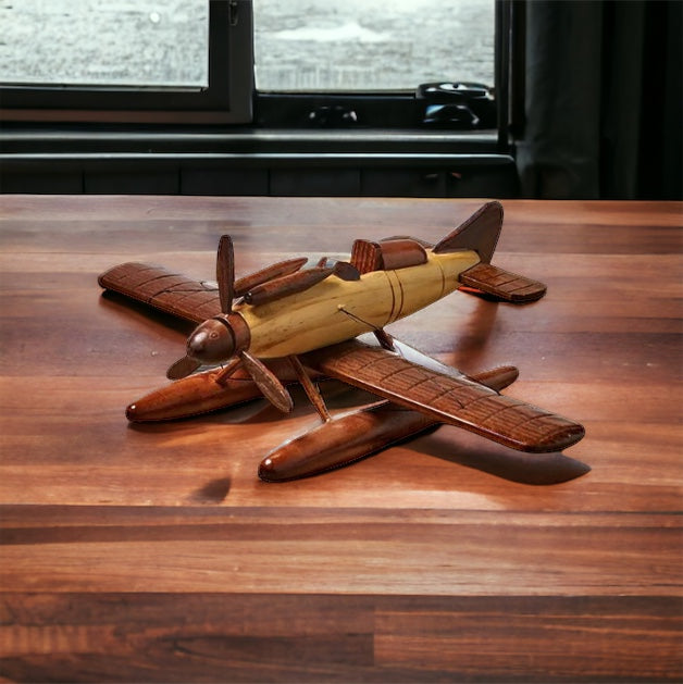 Avión Wooden Vintage - Madera Natural - Minimalist House Shop