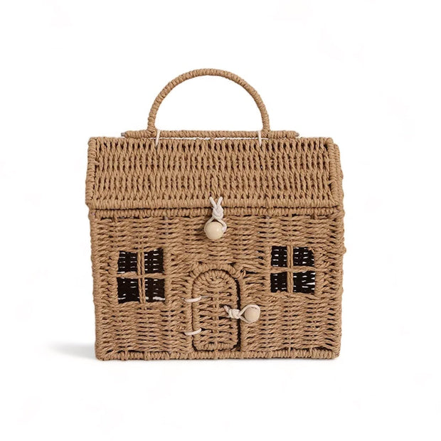 Cesto de rattan - Casinha Baby - Minimalist House Shop