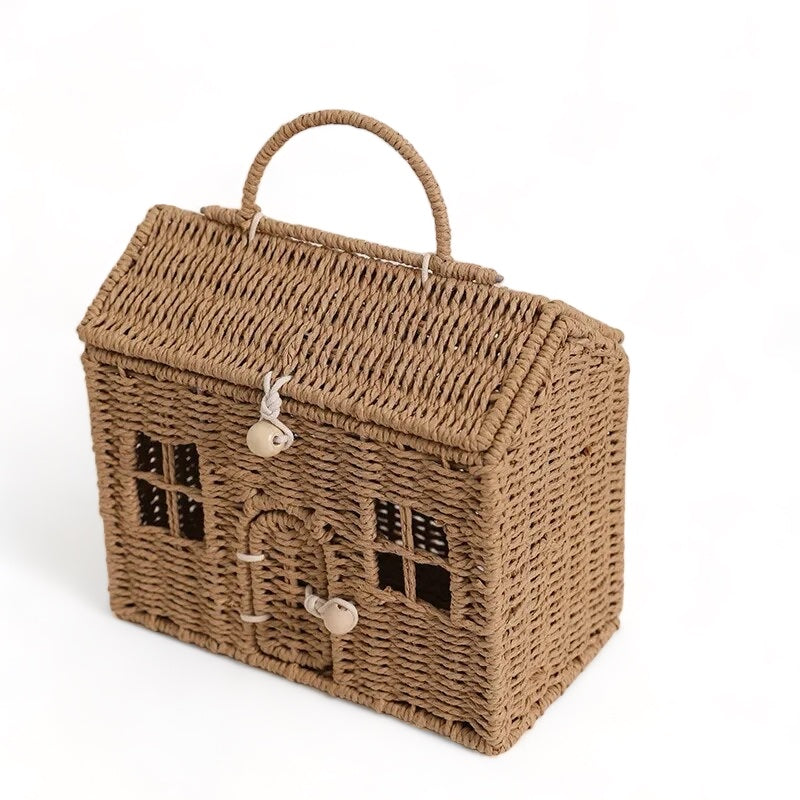 Cesto de rattan - Casinha Baby - Minimalist House Shop