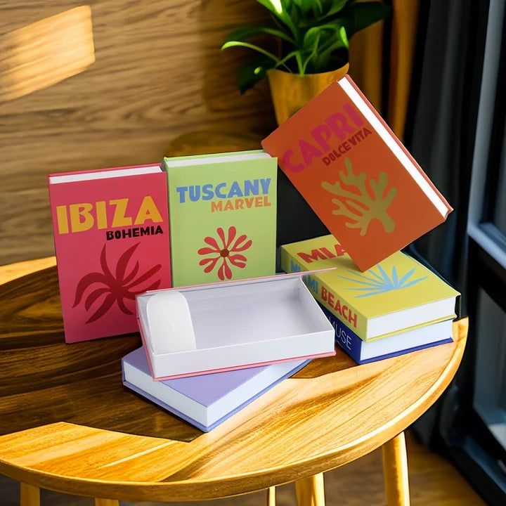 Libro Decorativo con Compartimento Secreto – DOLCE VITTA (abierto) - Minimalist House Shop