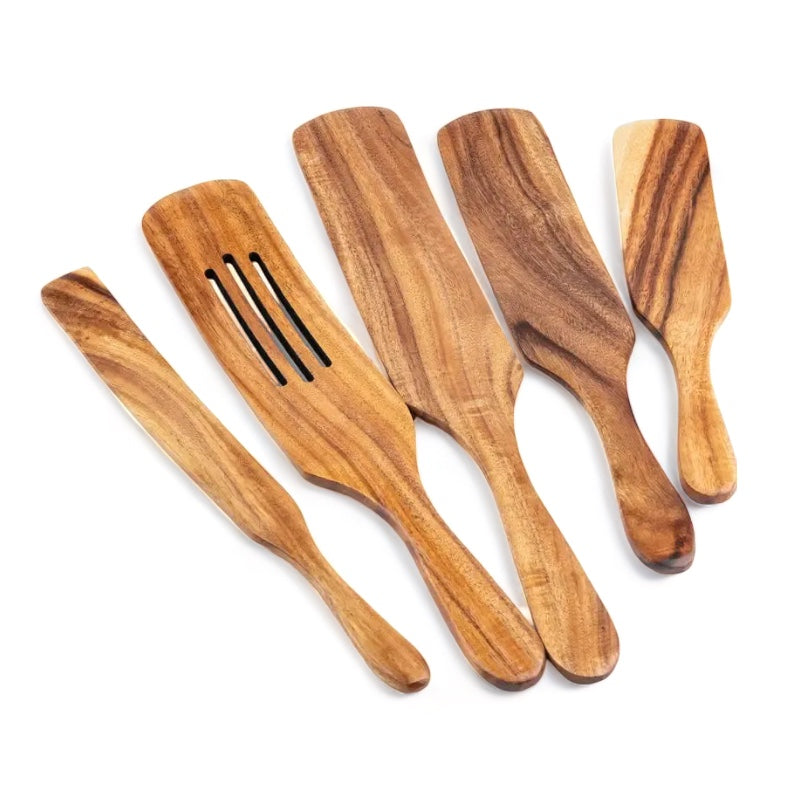 Espátulas de Madera 5 uds – Hacienda de Madera