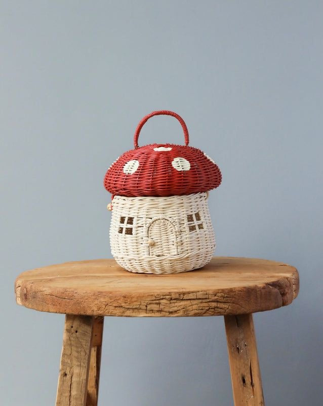 Cesta Organizadora – Hongo Rojo - Minimalist House Shop