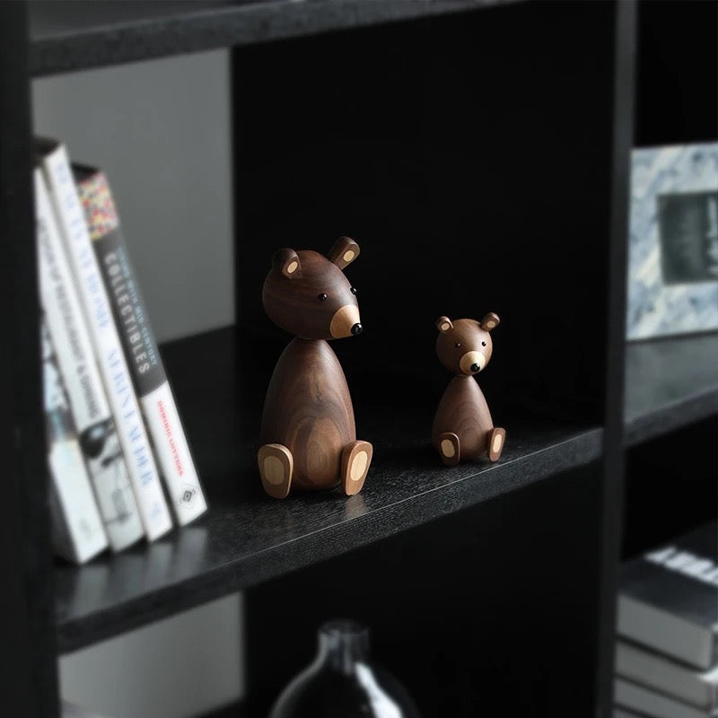 Escultura de Madera Osito - Minimalist House Shop