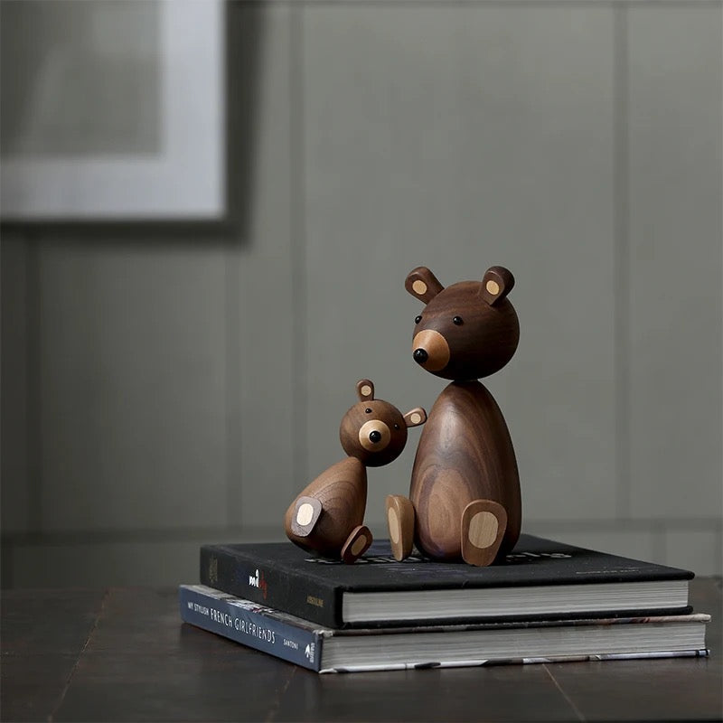 Escultura de Madera Osito - Minimalist House Shop