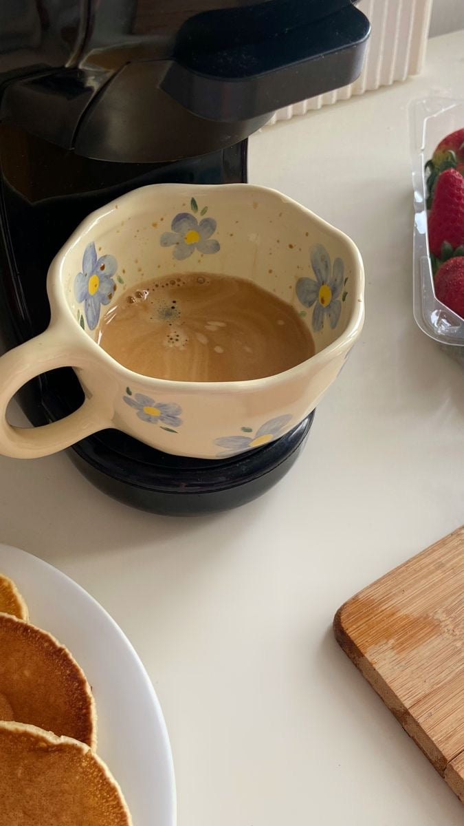 Taza de Cerámica  Margarita Azul - Minimalist House Shop