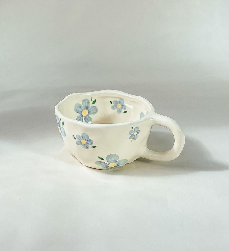 Taza de Cerámica  Margarita Azul - Minimalist House Shop