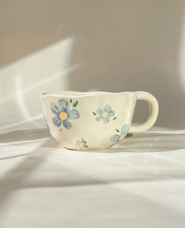 Taza de Cerámica  Margarita Azul - Minimalist House Shop