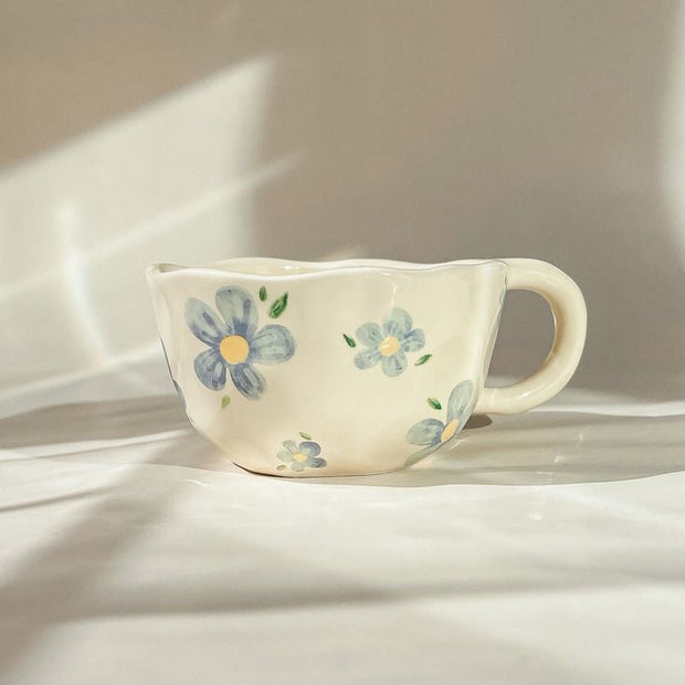 Taza de Cerámica  Margarita Azul