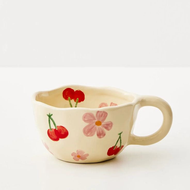 Taza de Cerámica – Flor de Cerezo - Minimalist House Shop