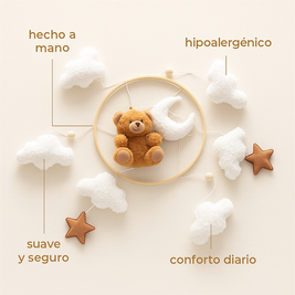 Móvil para Cuna Baby – Osito o Conejito 