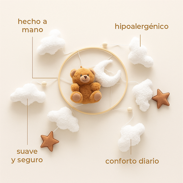 Móvil para Cuna Baby – Osito o Conejito 