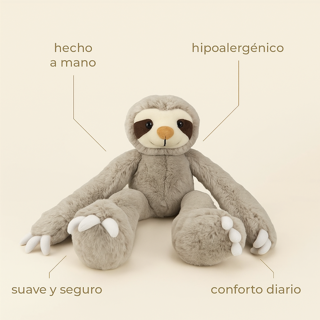 Peluche Sleepy Buddy Sloth – 38 cm - Minimalist House Shop