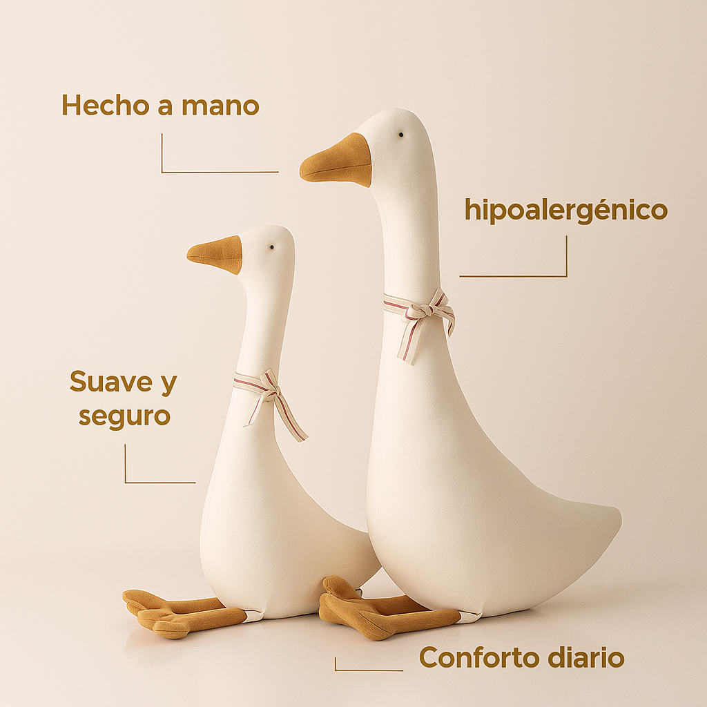 Peluche de Pato – Tamaños Mediano y Grande - Minimalist House Shop