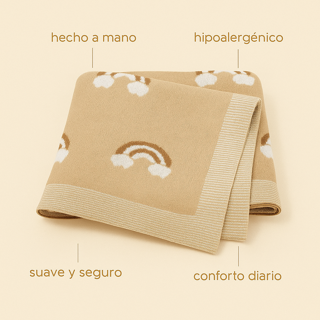 Manta Arcoíris Premium para Bebé - Minimalist House Shop
