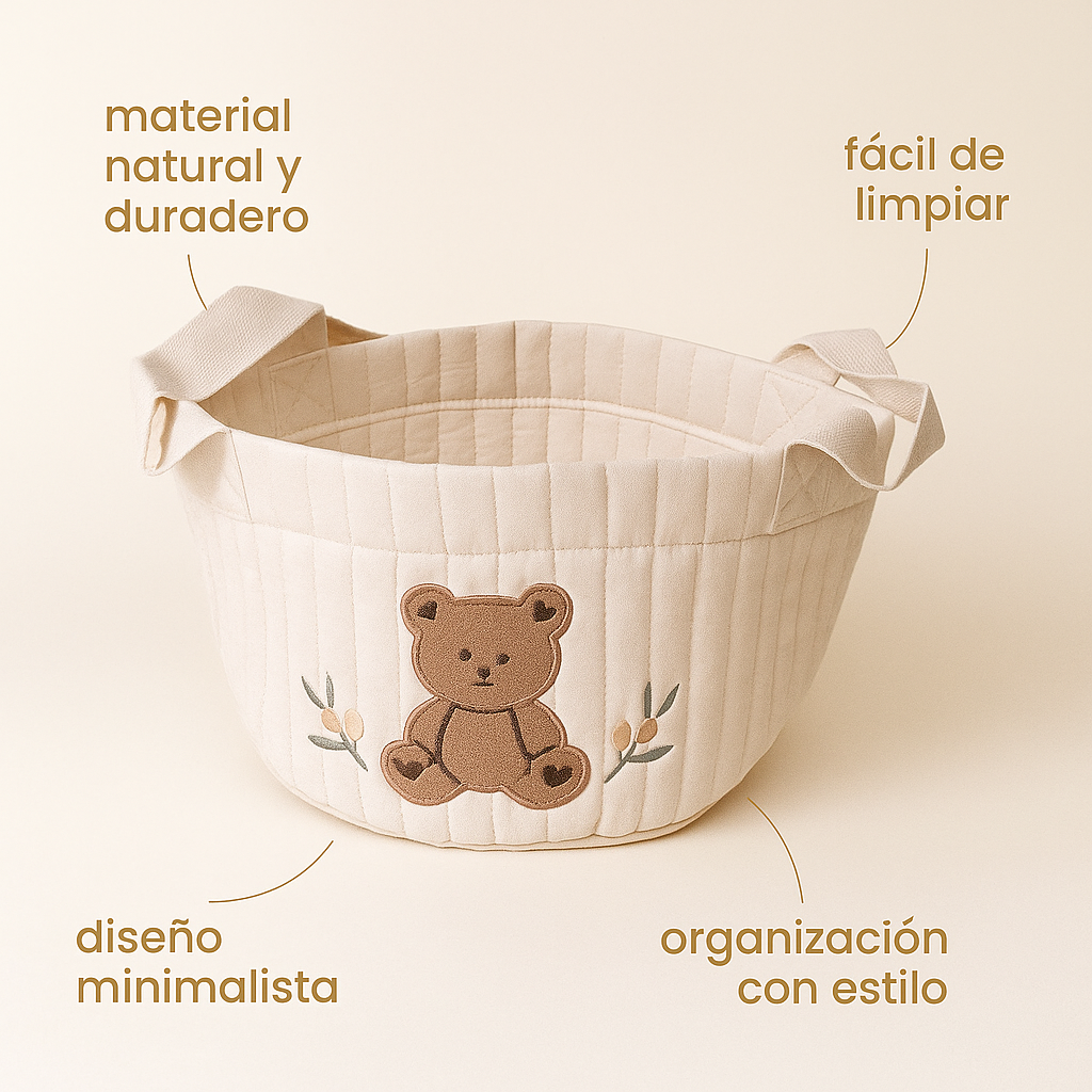 Cesto Organizador para Habitación de Bebé – BUNNY - Minimalist House Shop