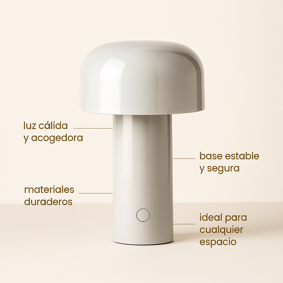 Lámpara Cogumelo Touch Premium