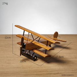 Avión Wooden Vintage - Madera Natural
