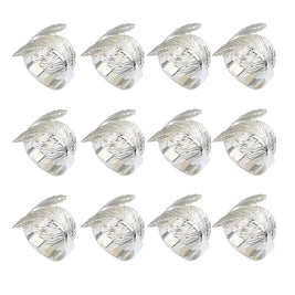 Anillos para Servilletas en Forma de Hoja – Set de 12 Piezas