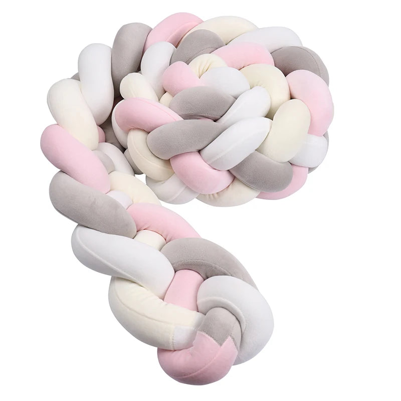 Protector Trenzado para Cuna – Algodón Suave 1M/2M/3M/3.6M - Minimalist House Shop