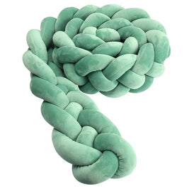 Protector Trenzado para Cuna – Algodón Suave 1M/2M/3M/3.6M - Minimalist House Shop