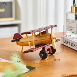 Avión Wooden Vintage - Madera Natural