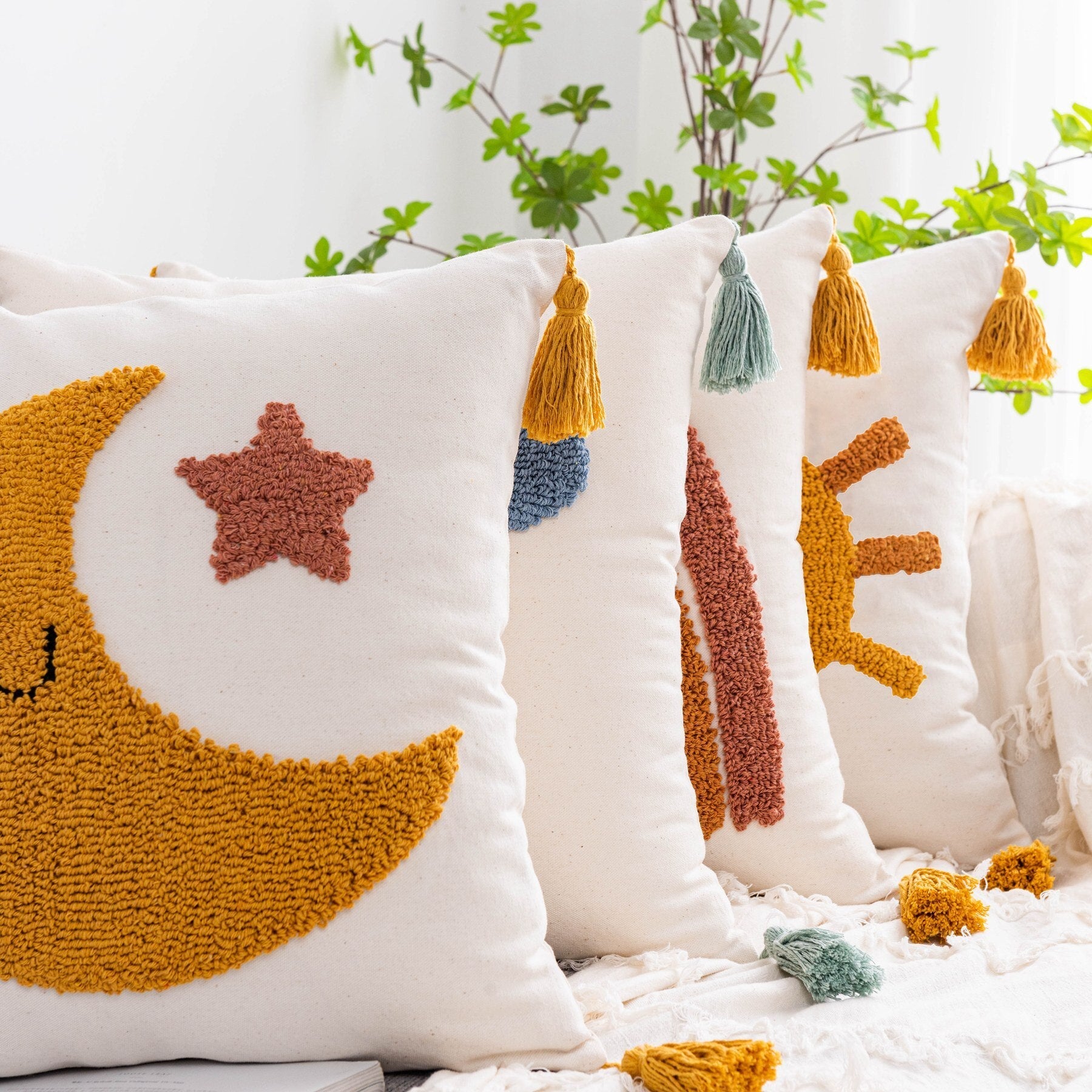 Funda de Cojín – Bohemia Rainbow Kids - Minimalist House Shop