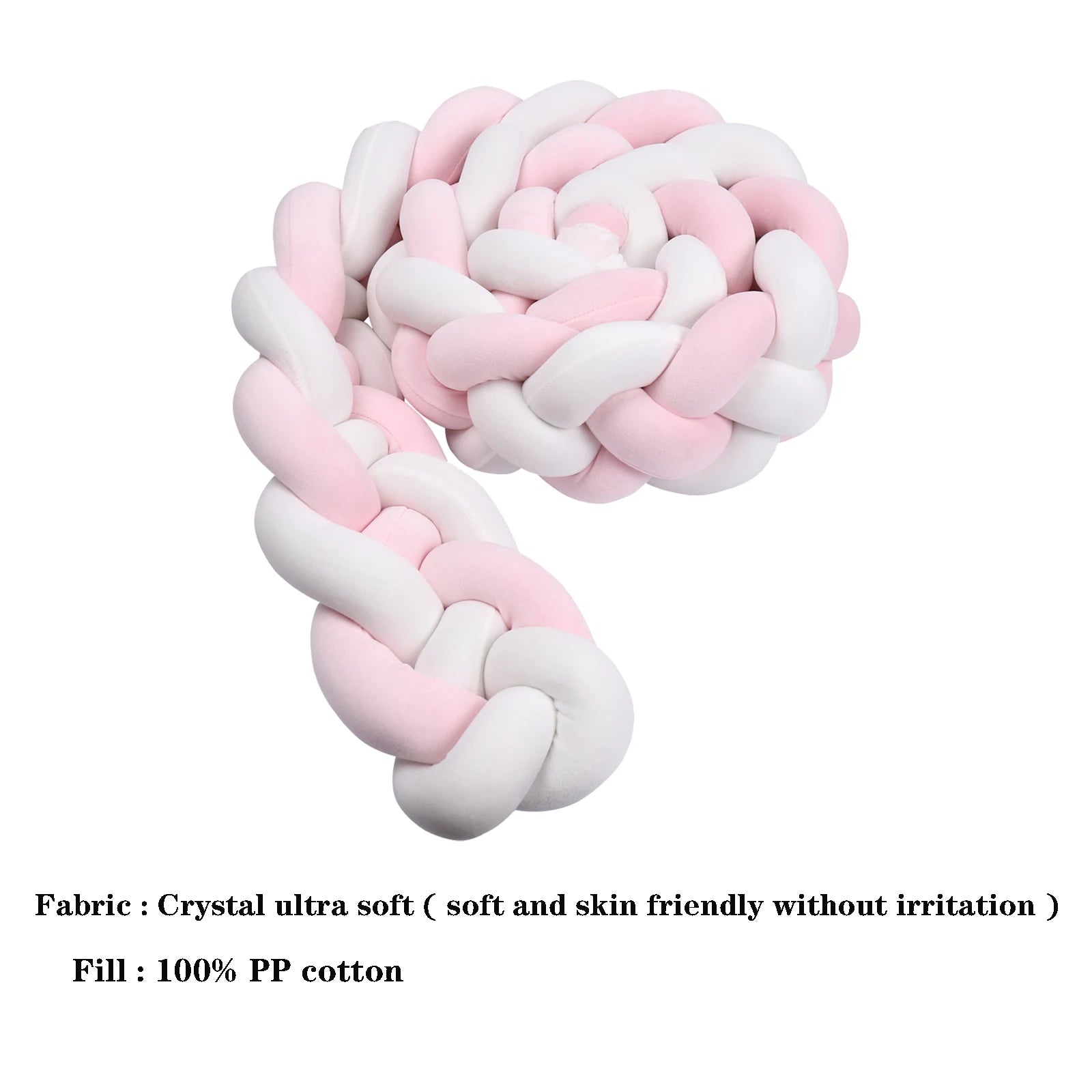 Protector Trenzado para Cuna – Algodón Suave 1M/2M/3M/3.6M - Minimalist House Shop