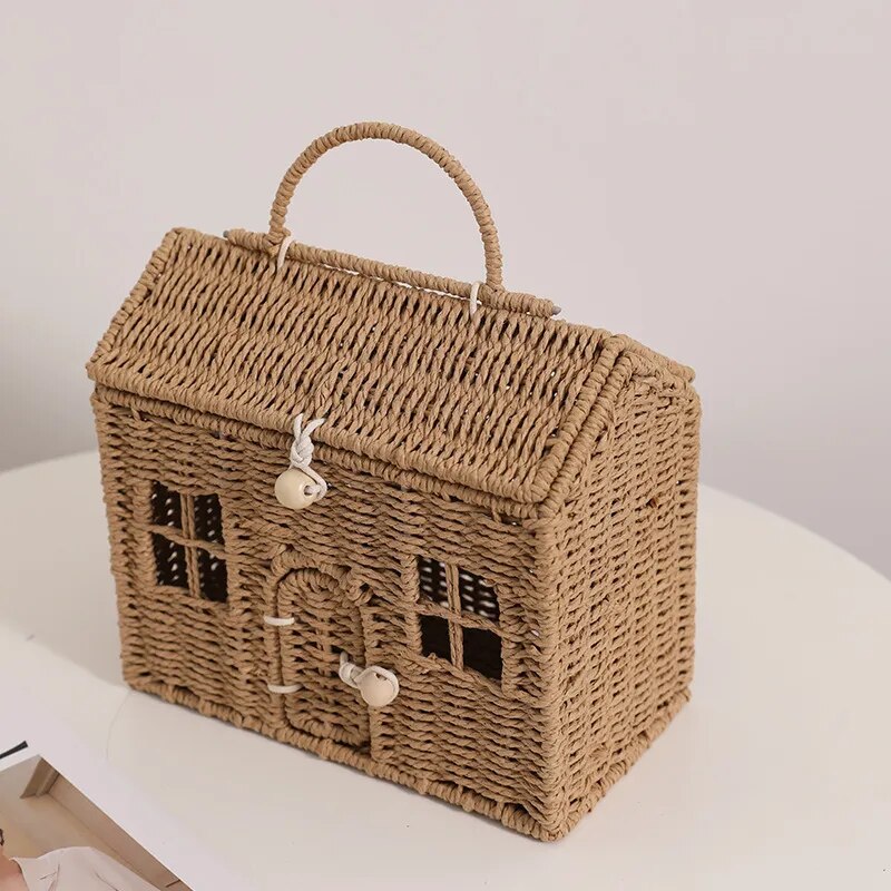 Cesto de rattan - Casinha Baby - Minimalist House Shop