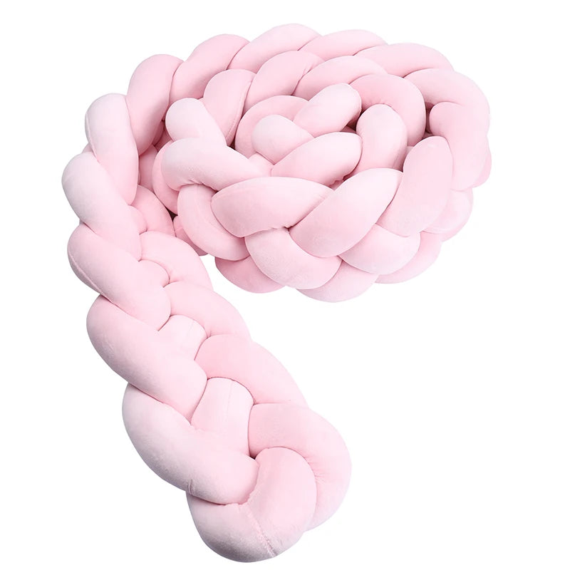 Protector Trenzado para Cuna – Algodón Suave 1M/2M/3M/3.6M - Minimalist House Shop