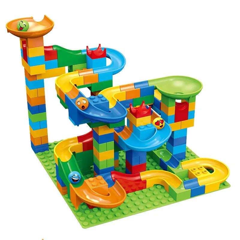 Juguete Educativo de Bloques con Tobogán para Niños - Minimalist House Shop