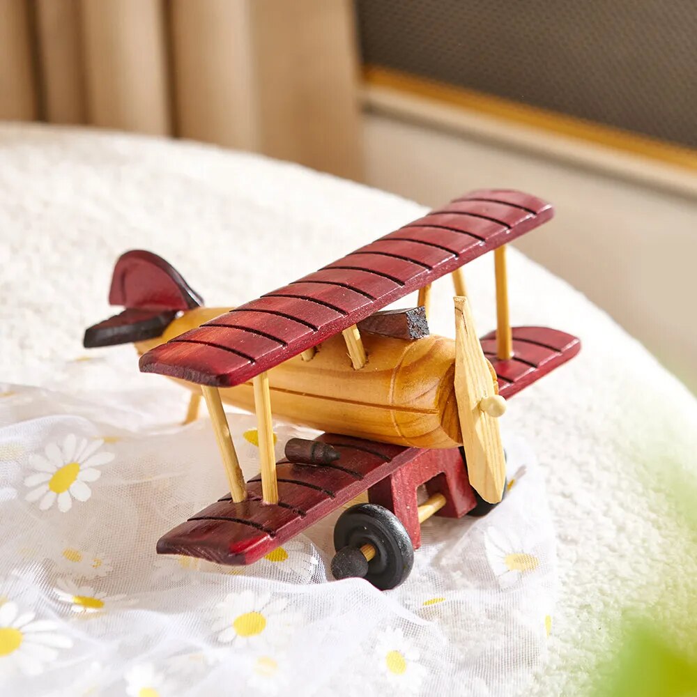 Avión Wooden Vintage - Madera Natural - Minimalist House Shop