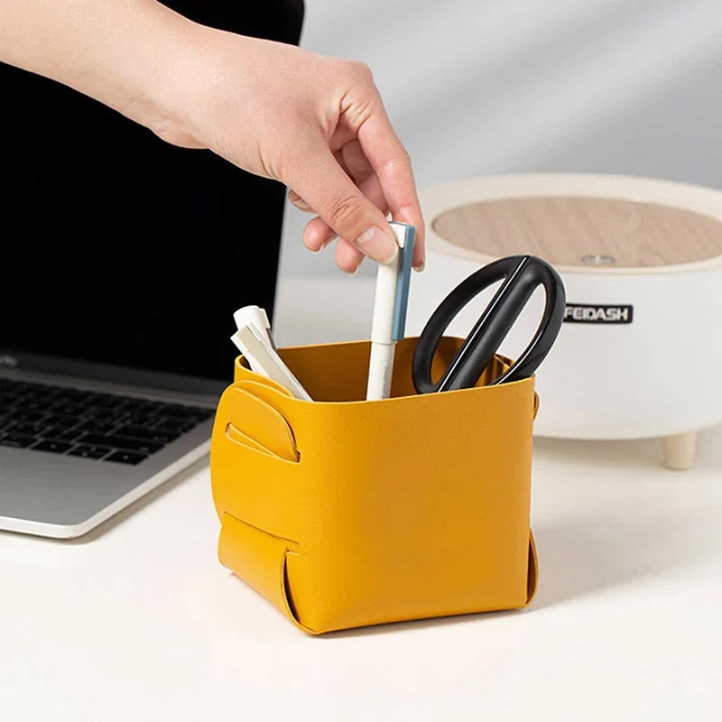 Organizador de Oficina OFFICE en Cuero Ecológico - Minimalist House Shop