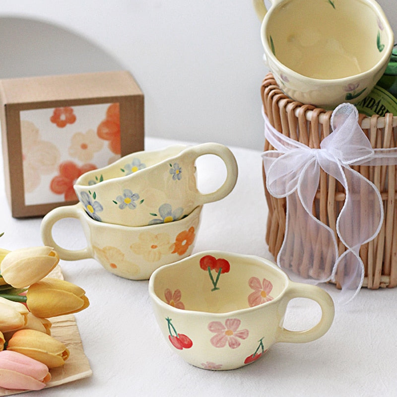 Taza de Cerámica Margarita amarilla